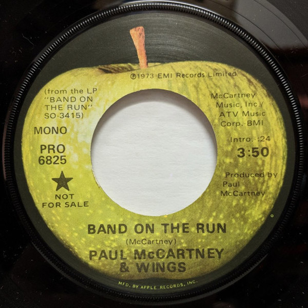 Band On The Run Us Promo Single By Paul Mccartney Wings