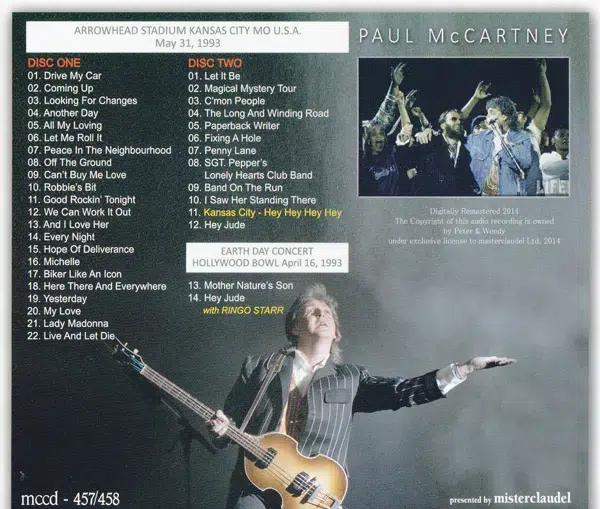 入荷中 洋楽 31,1993 May CITY KANSAS / McCARTNEY PAUL 洋楽 - www 