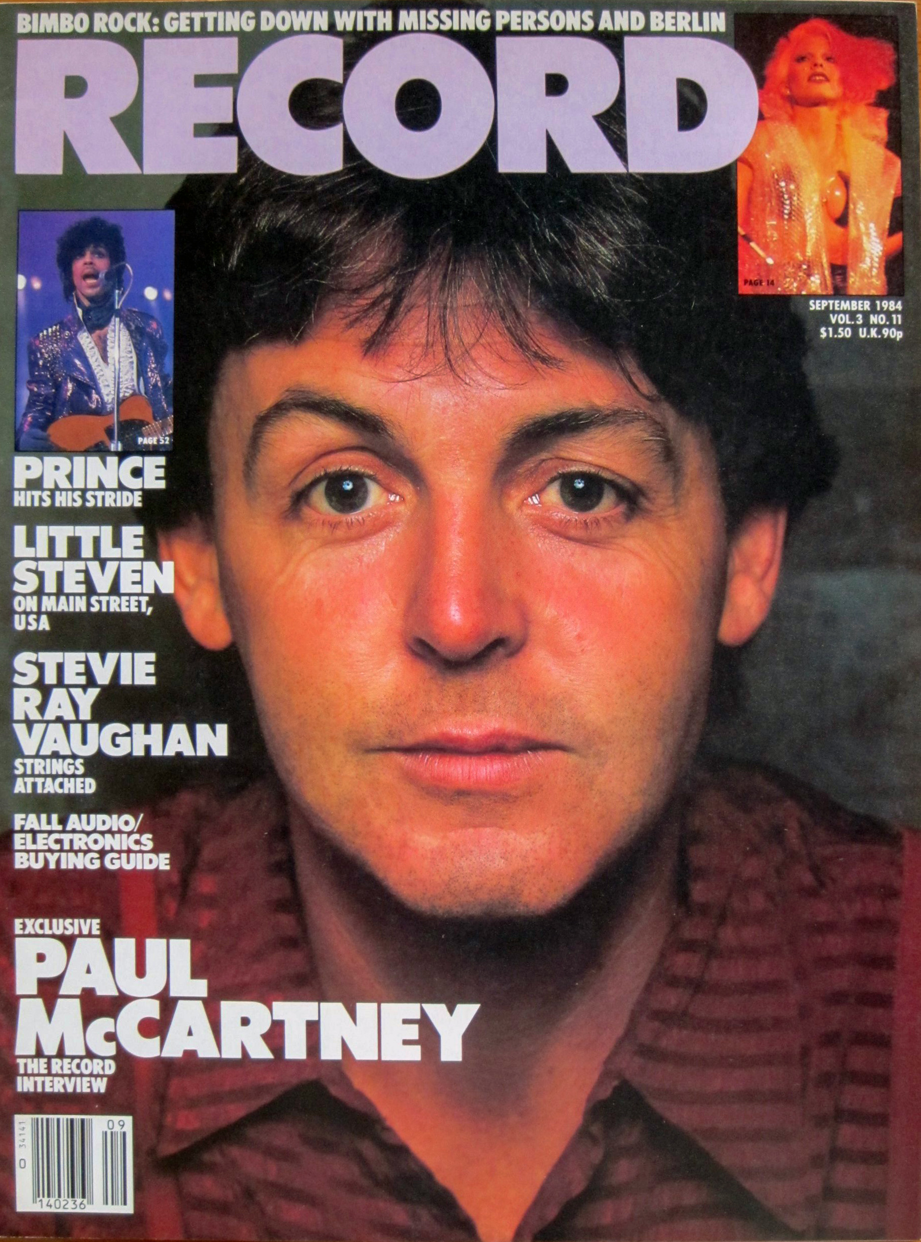 Interview with Paul McCartney • September 1984 for Record