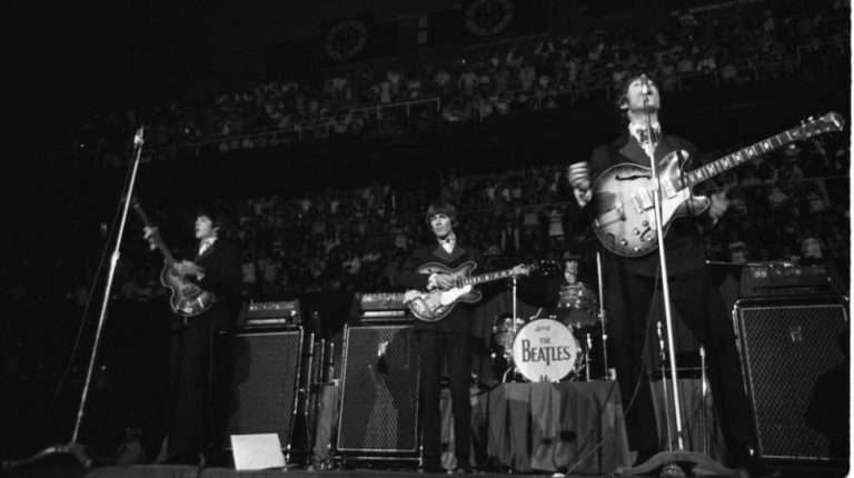 The Beatles concert at Maple Leaf Gardens in Toronto on Sep 7, 1964