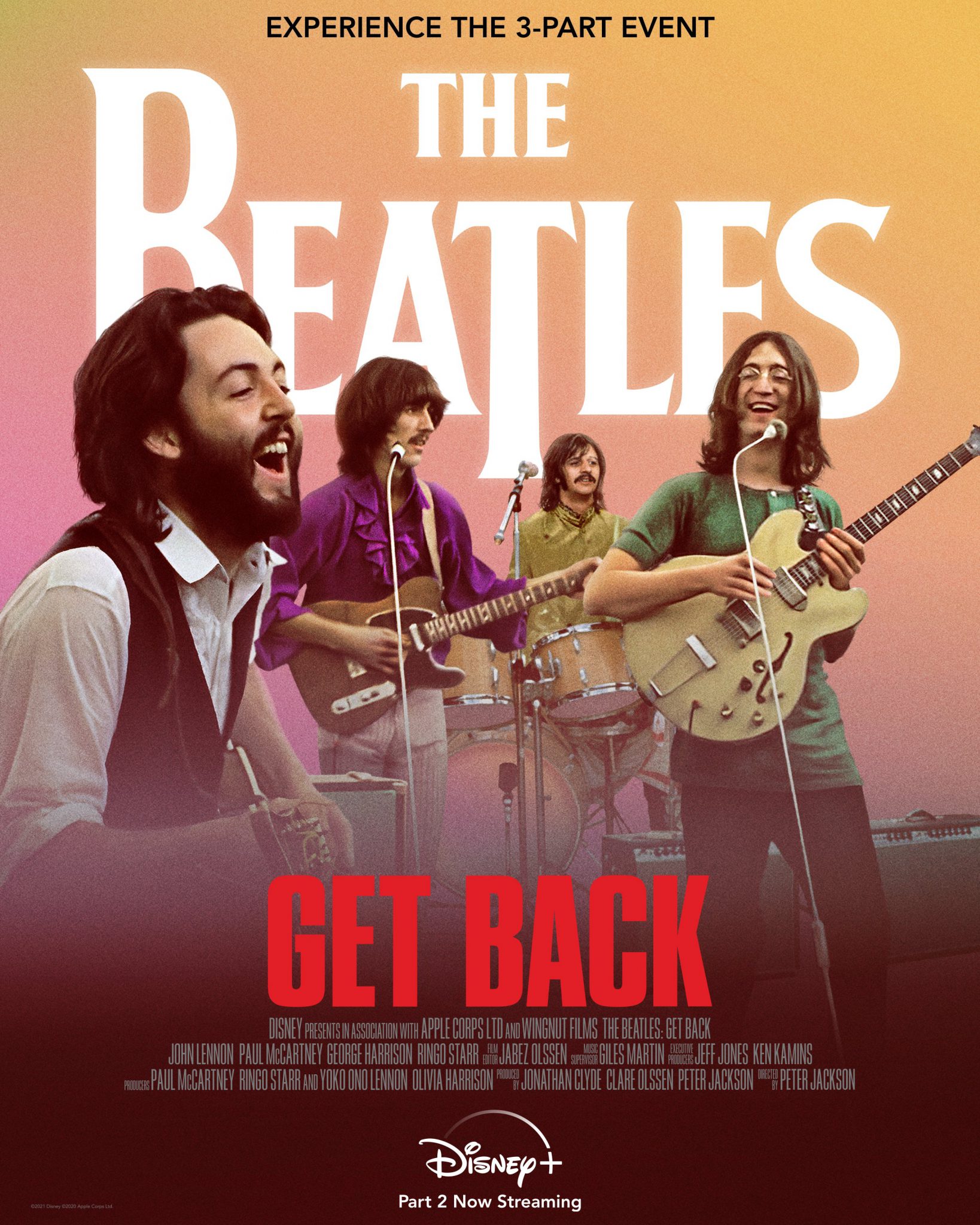 “The Beatles Get Back” documentary series released on Disney+