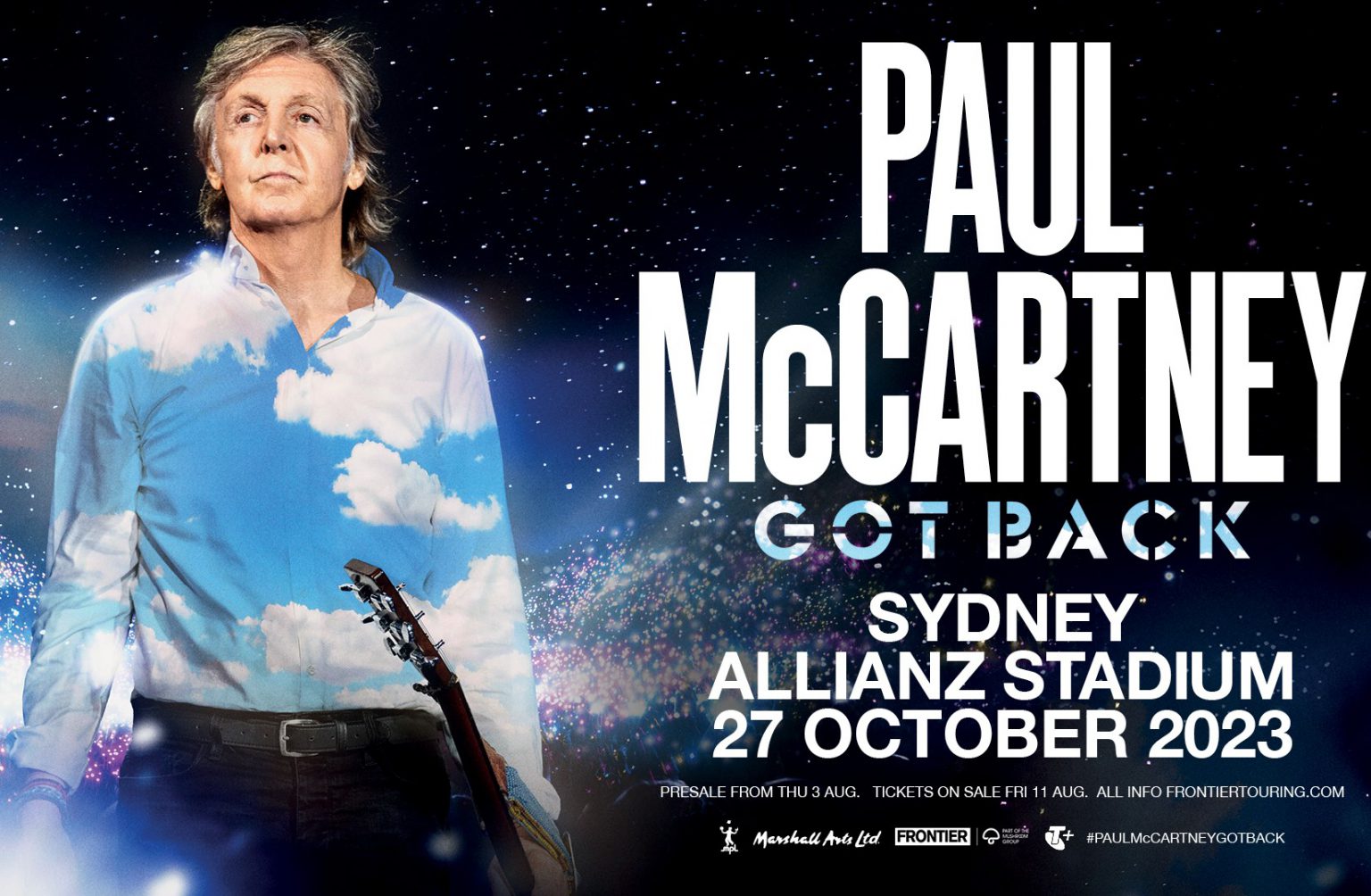 Paul McCartney concert at Allianz Stadium in Sydney on Oct 27, 2023